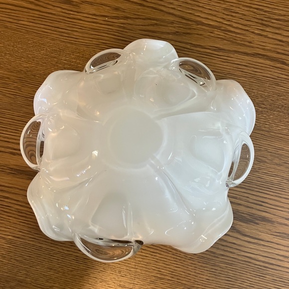 Murano Italy “Tutti-frutti” MCM Art Glass Bowl Multi-colored With Gold Flecks - Picture 10 of 11